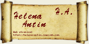 Helena Antin vizit kartica
